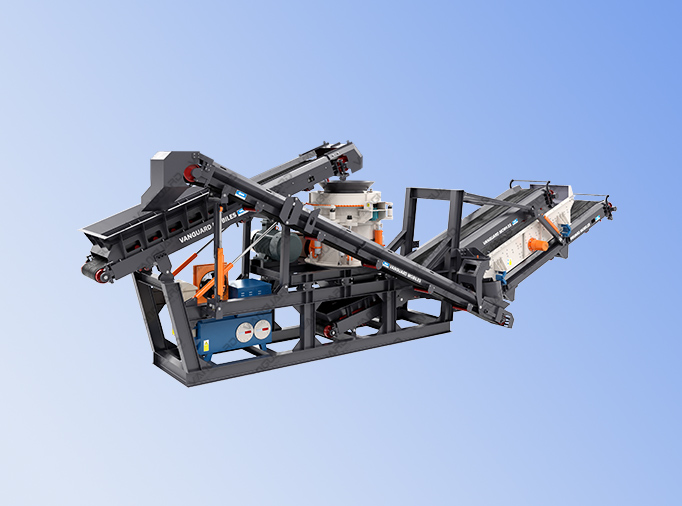 contruction waste crushing plant, MBP Series Planta Movil Trituradora de cono, Vanguard machinery